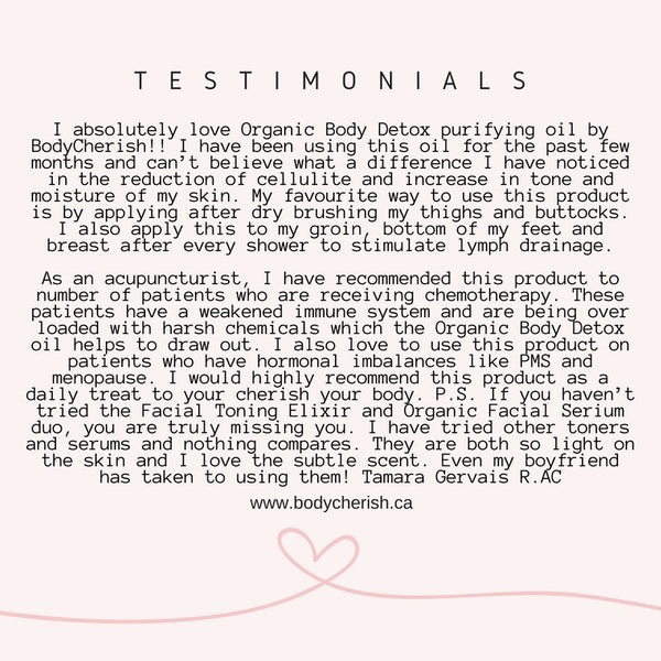 Organic Body Detox {purifying oil} - BODYCHERISH