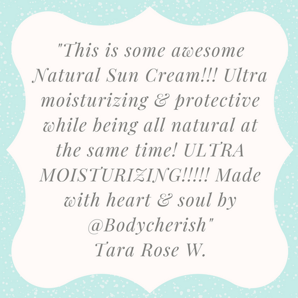 Natural Sunscreen SPF 25 -ready for shipments May 21st! (pre-orders available) - BODYCHERISH